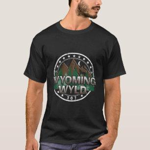 Wyoming Wyld Area Code 307 - Wy Wildlife T-Shirt