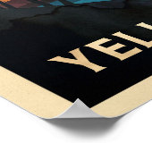 Wyoming Yellowstone Falls V02 Poster (Ecke)