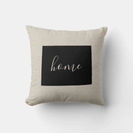 Wyoming Zuhause Staat Throw Kissen