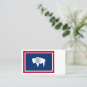 Wyomingite-Flagge, Flagge des Wyoming Visitenkarte (Stehend Vorderseite)