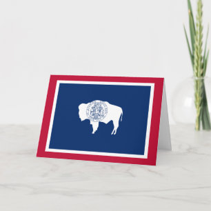 Wyomingite-Flagge, Flagge von Wyoming Karte
