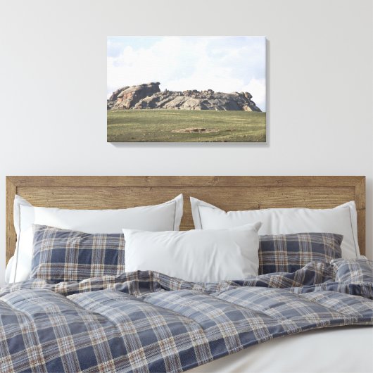 Wyoming's Vedauwoo Canvas Print Leinwanddruck (Insitu (Schlafzimmer))