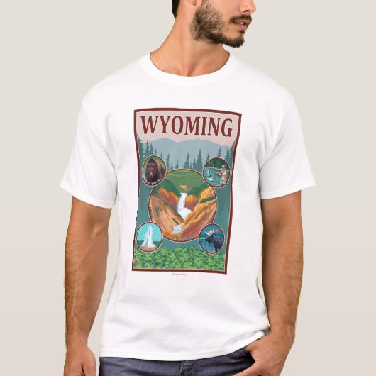 WyomingWyoming Collage T-Shirt (Vorderseite)