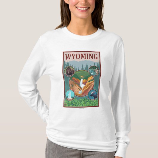 WyomingWyoming Collage T-Shirt (Vorderseite)