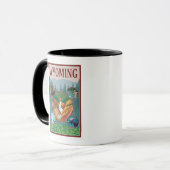 WyomingWyoming Collage Tasse (Vorderseite Links)
