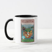 WyomingYellowstone Collage Tasse (Links)