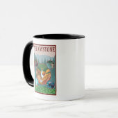 WyomingYellowstone Collage Tasse (Vorderseite Links)
