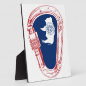 Wyomoming Flag Klettersteig Carabiner Fotoplatte (Seite)