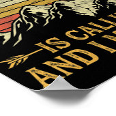 Wyomoming ruft und ich muss 7 gehen poster (Ecke)