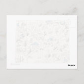 Wyomoming Vintag Picture Map Antik Staat Chart Postkarte (Rückseite)