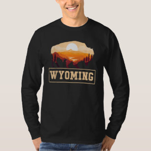 Wyomomoming Staat Map Wyomingites USA Vereinigte S T-Shirt
