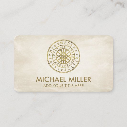 Wyrd und Runic Alphabet Business Card Visitenkarte (Vorderseite)