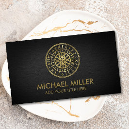 Wyrd und Runic Alphabet Business Card Visitenkarte