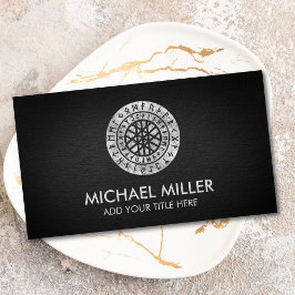 Wyrd und Runic Alphabet Business Card Visitenkarte