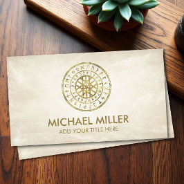 Wyrd und Runic Alphabet Business Card Visitenkarte