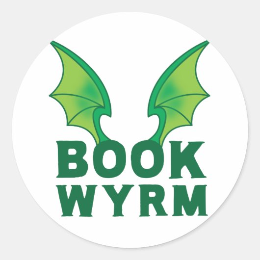 WYRM BUCHEN RUNDER AUFKLEBER (Vorderseite)