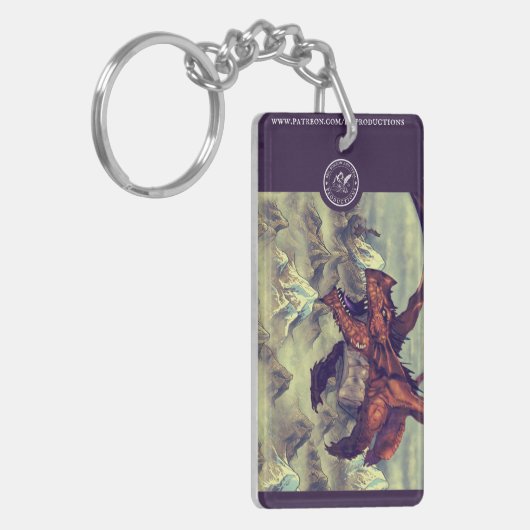 Wyrm und Wold art Akryllischer Schlüsselanhänger (Vorderseite links)