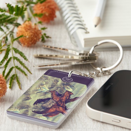 Wyrm und Wold art Akryllischer Schlüsselanhänger (Vorderseite rechts)