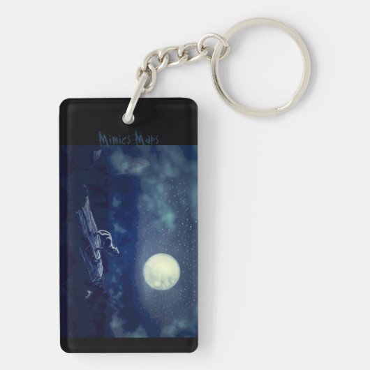 Wyrm und Wold art Akryllischer Schlüsselanhänger (Rückseite)