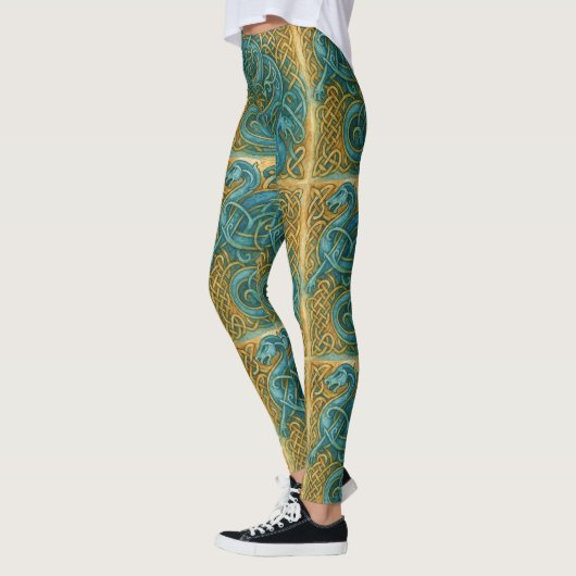 Wyrm & Weave - Celtic Serpent Knüpfarbeit Leggings (Links)