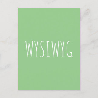 WYSIWYG POSTKARTE