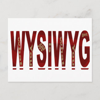 WYSIWYG POSTKARTE
