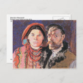 Wyspianski, Der Künstler und seine Ehefrau, 1904 Postkarte (Vorne/Hinten)