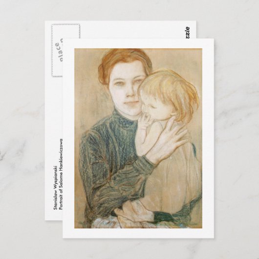 Wyspianski, Portrait of Salome Hankiewiczowa, 1901 Postkarte (Vorne/Hinten)