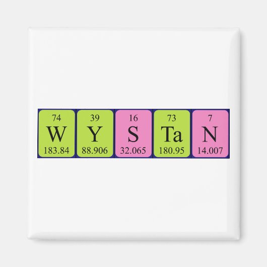 Wystan Periodenmagnet Magnet (Vorne)