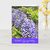 Wysteria Beileids-Karte mit schönem Gefühl Karte (Gelbe Blume)