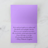 Wysteria Sympathy Card Karte (Innenseite)