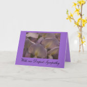 Wysteria Sympathy Card Karte (Gelbe Blume)