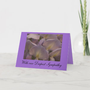 Wysteria Sympathy Card Karte