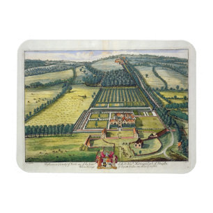 Wytham im Landkreis von Berkshire gravierte durch Magnet