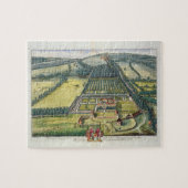 Wytham im Landkreis von Berkshire gravierte durch Puzzle (Horizontal)