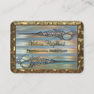 Wythcoiffer doppelte Scheren beruflich Visitenkarte