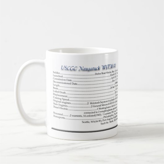 WYTM 92 Naugatuck Kaffeetasse (Links)