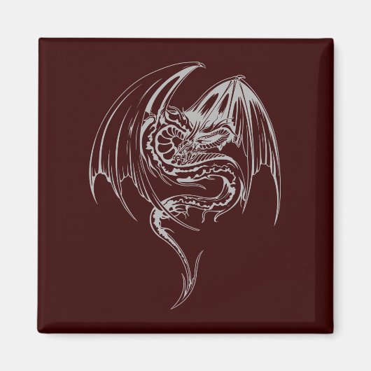 Wyvern Dragon sind Mythische Wesen der Fantasie Magnet (Vorne)