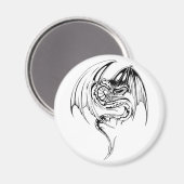 Wyvern Dragon sind Mythische Wesen der Fantasie Magnet (Vorderseite/Rückseite)