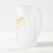 Wyvern Dragon sind Mythische Wesen der Fantasie Mattglas Bierglas (VorderseiteRechts)