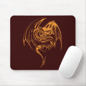 Wyvern Dragon sind Mythische Wesen der Fantasie Mousepad (Mit Mouse)