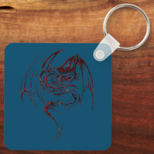 Wyvern Dragon sind Mythische Wesen der Fantasie Schlüsselanhänger