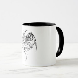Wyvern Dragon sind Mythische Wesen der Fantasie Tasse