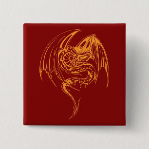 Wyvern Dragon sind Mythische Wesen Pinba Button
