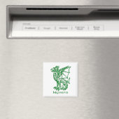 Wyvern mittelalterliche heraldry magnet (In Situ (Geschirrspüler))