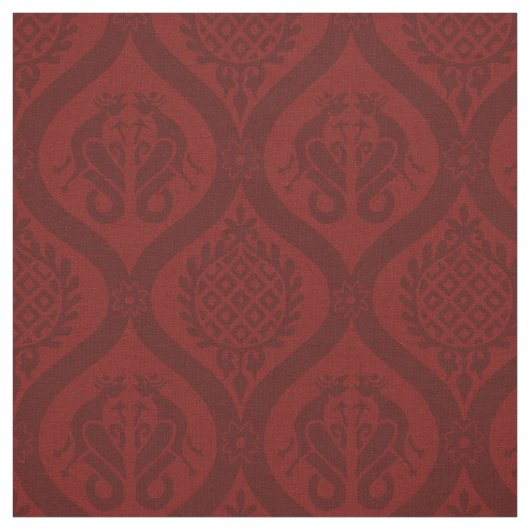 Wyvern Ogee, Deep Red Stoff (Muster)