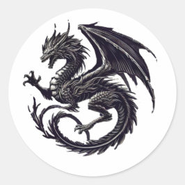 Wyvern Runder Aufkleber