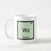 Wz - Wizard Funny Element Chemistry Symbol T - Shi Kaffeetasse (Links)