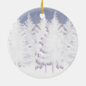 X003_Winter Eule, Weltfrieden Keramik Ornament (Hinten)