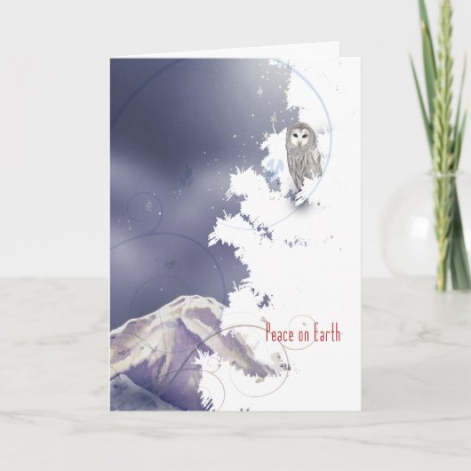 X003 Winterschüssel Feiertagskarte (Vorderseite)